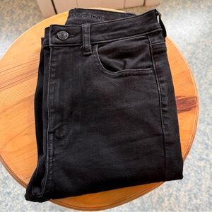 High Rise Black Jeans - Long